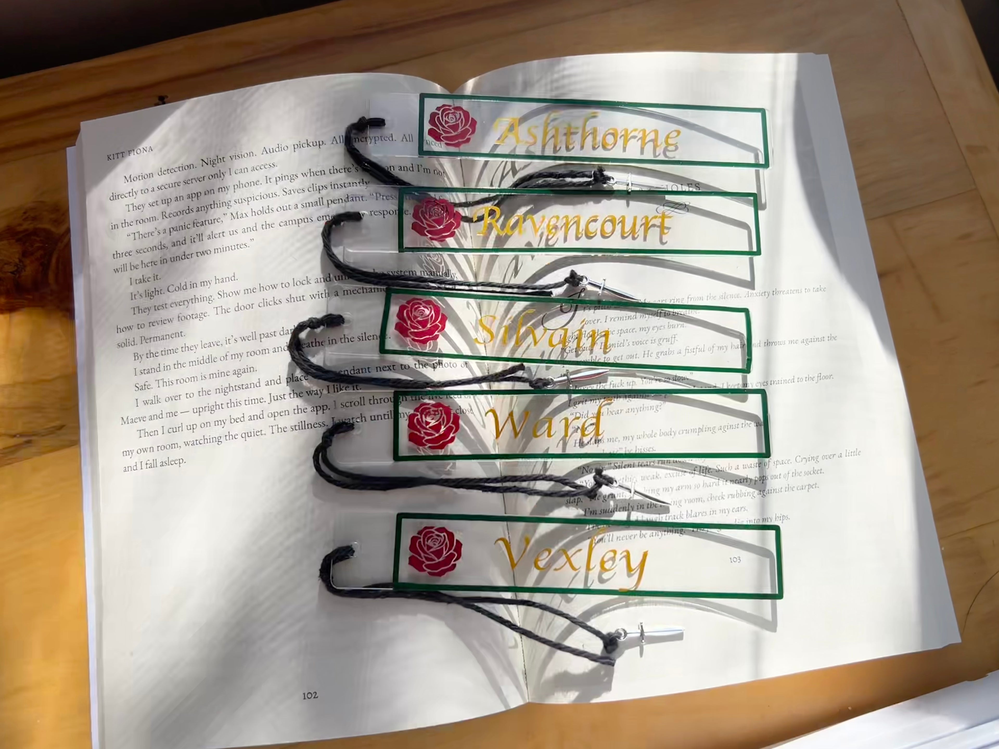 Last Name Acrylic Bookmark