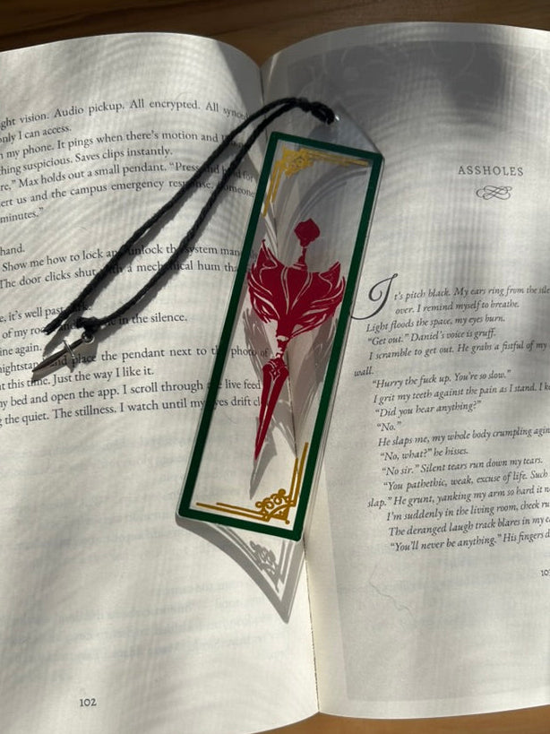 Guild Fox Dagger Acrylic Bookmark