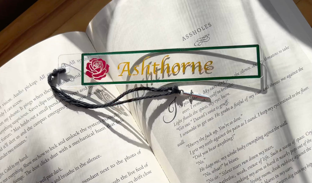 Last Name Acrylic Bookmark