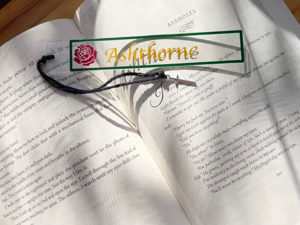 Last Name Acrylic Bookmark