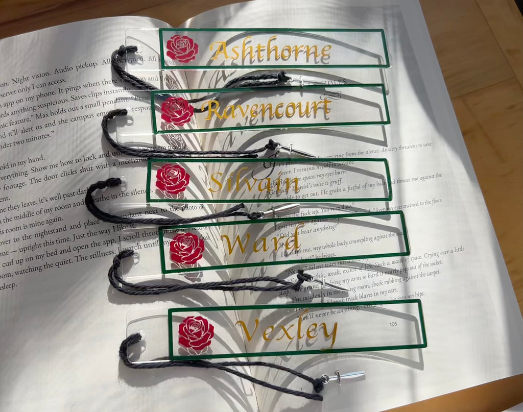 Last Name Acrylic Bookmark