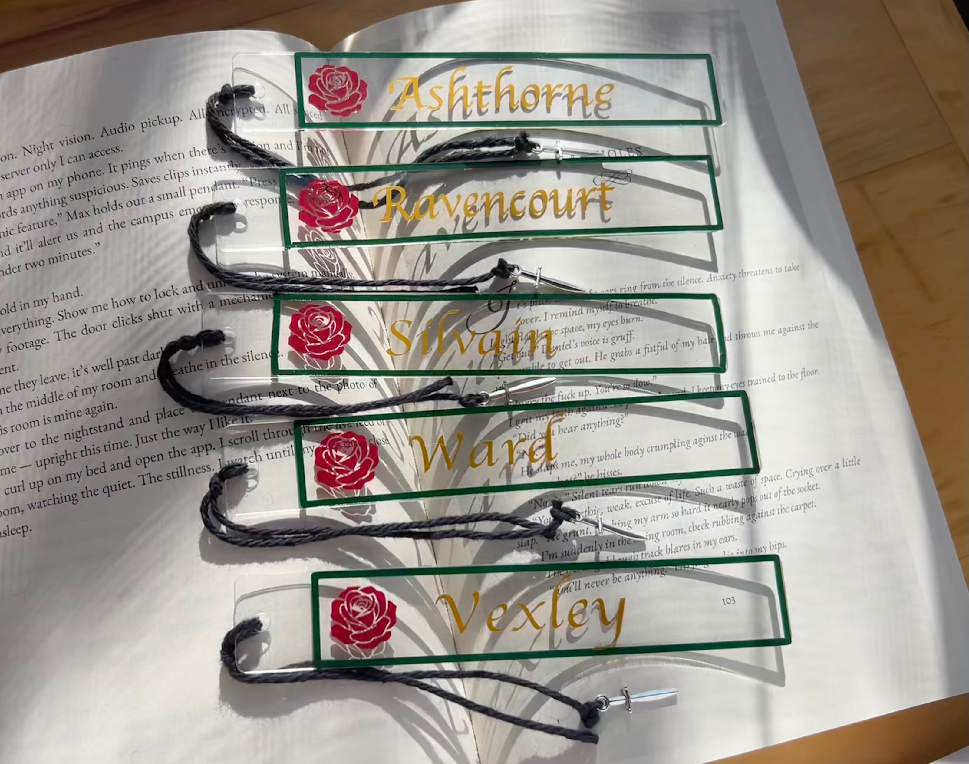 Last Name Acrylic Bookmark